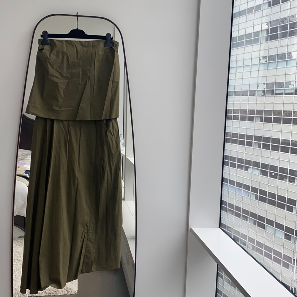 HACHE beautiful army green dress size 42 IT/M